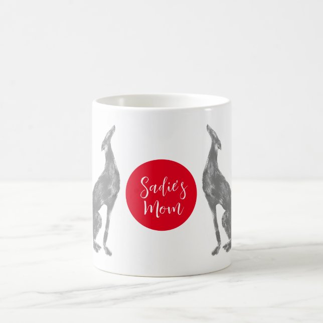 Greyhound Design for Mum Coffee Mug (Center)