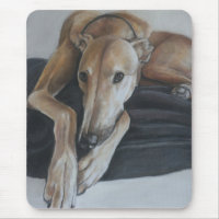 Greyhound Dog Art Mousepad