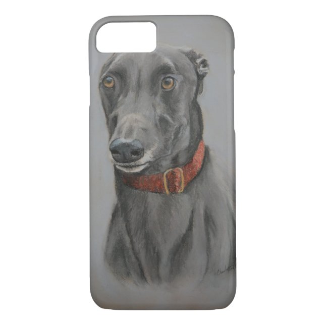 Greyhound Dog Art Phone Case (Back)