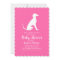 Greyhound Dog Baby Shower Girl Pink