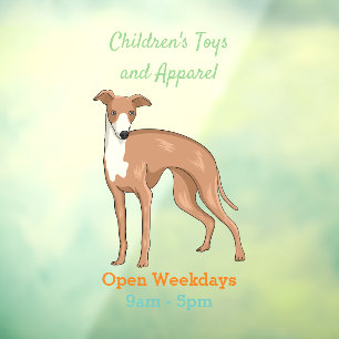 Greyhound dog cartoon illustration