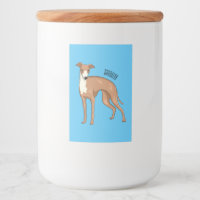 Greyhound dog cartoon illustration 