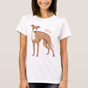 Greyhound dog cartoon illustration T-Shirt