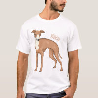 Greyhound dog cartoon illustration