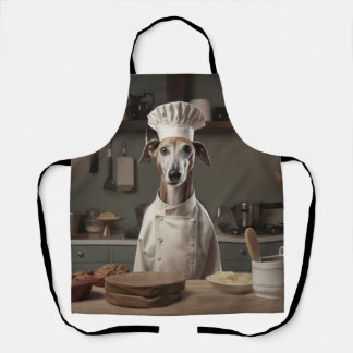 Greyhound Dog Chef Apron