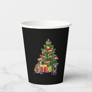 Greyhound dog Christmas Tree Essential T-Shirt Paper Cups