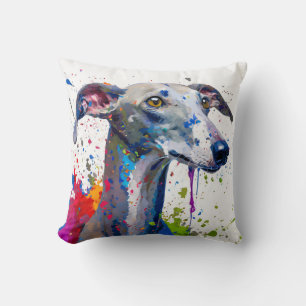 Greyhound Dog Cushion