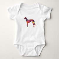 Greyhound Dog Geometric Pattern Silhouette Multi