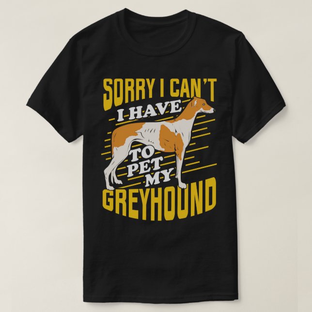 Greyhound Dog Lover Gift  T-Shirt (Design Front)