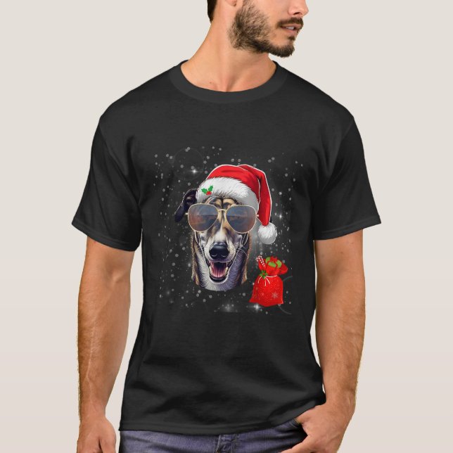 Greyhound Dog Lover Men Women Kids Christmas  T-Shirt (Front)
