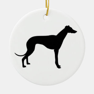 greyhound dog ornament