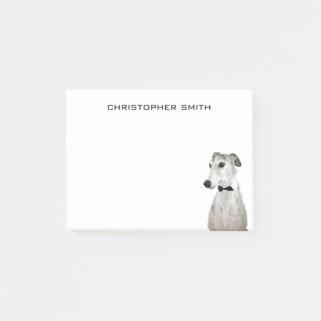 Greyhound Dog Post-it Notes (Front)