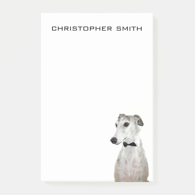 Greyhound Dog Post-it Notes (Front)