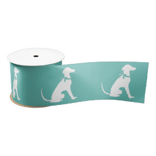 Greyhound Dog Puppy Satin Ribbon