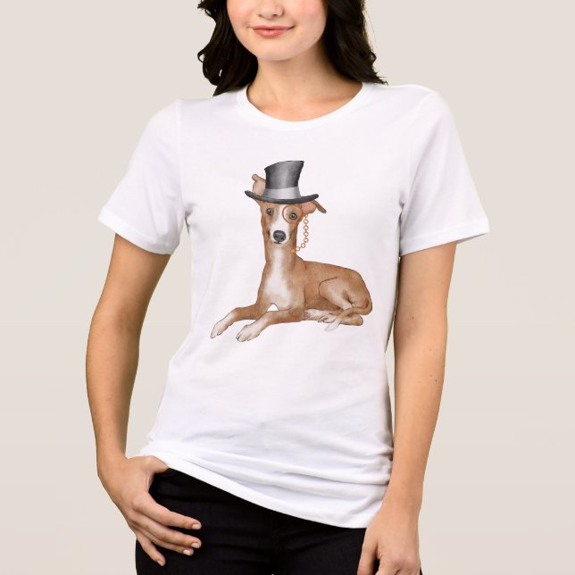 Greyhound Dog  Tri-Blend Shirt (Front)