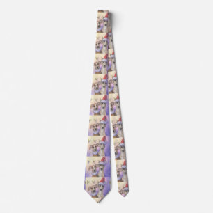 Greyhound dogs, festive tie