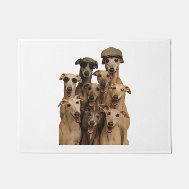 Greyhound  doormat (Front)