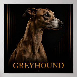 Greyhound Elegant Speed Collection Poster