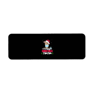 Greyhound Face Mask Dog Merry Christmas 2020 Funny Return Address Label