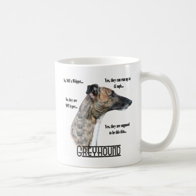 Greyhound FAQ Mug (Right)