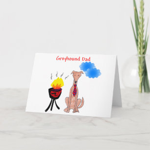 Greyhound Fawn Dad Card