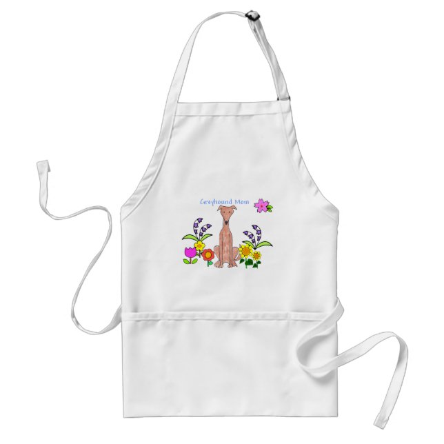 Greyhound Fawn Mum Apron (Front)