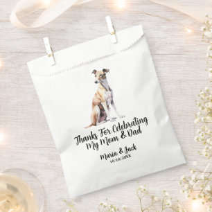 Greyhound Full Colour Pet Wedding Favour Bag