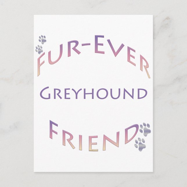 Greyhound Furever Postcard (Front)