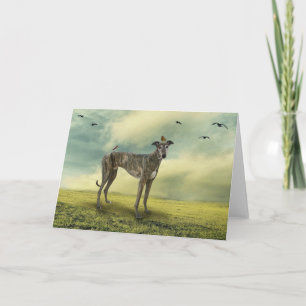 Greyhound Greeting Card