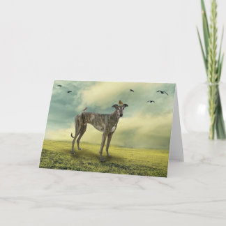 Greyhound Greeting Card