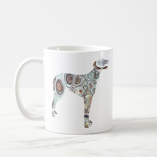 Greyhound, Greyhound Coffee Mug (Left)