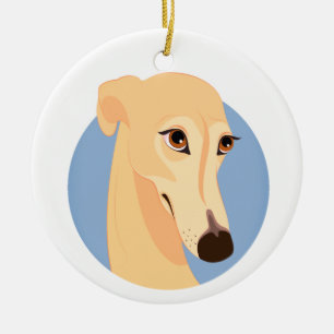 Greyhound Hanging Ornament