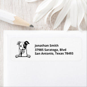 GREYHOUND   Image on Return Address Label