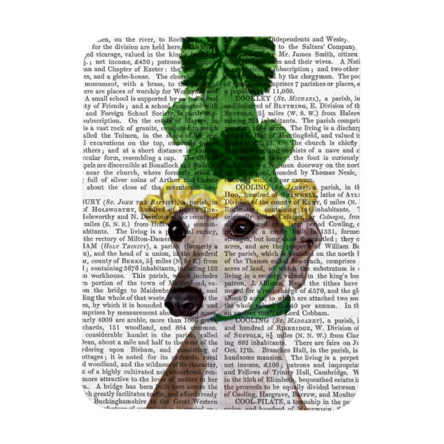 Greyhound in Green Knitted Hat 2 Magnet (Vertical)