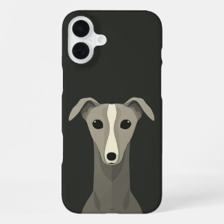 Greyhound Italian Greyhound Cute Whippet Dog iPhone 16 Plus Case