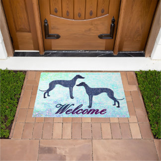Greyhound Jean Welcome Doormat