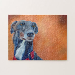 Greyhound jigsaw puzzle (a397)