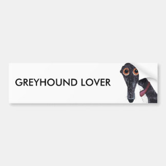 GREYHOUND LOVER BUMPER STICKER