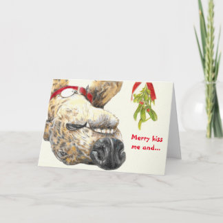 Greyhound lovers Christmas card