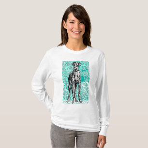 Greyhound Majesty by Moriz Jung T-Shirt