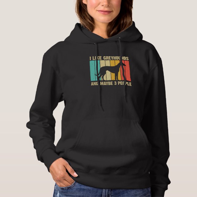 Greyhound  Men Women Italian Greyhound Dog Hoodie (Front)