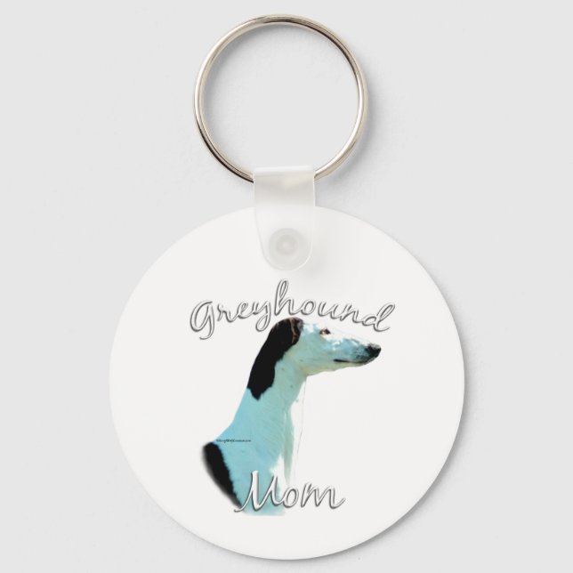 Greyhound Mum 2 Key Ring (Front)