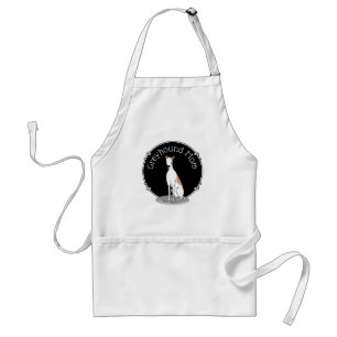 Greyhound Mum (fawn white) Cute Dog Mum Funny Standard Apron