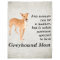 Greyhound Mum Fleece Blanket
