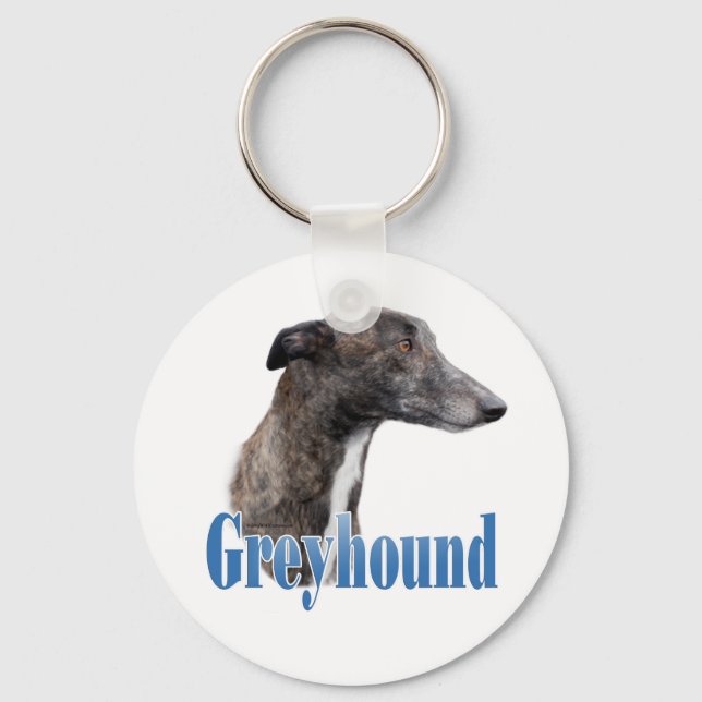 Greyhound Name Key Ring (Front)