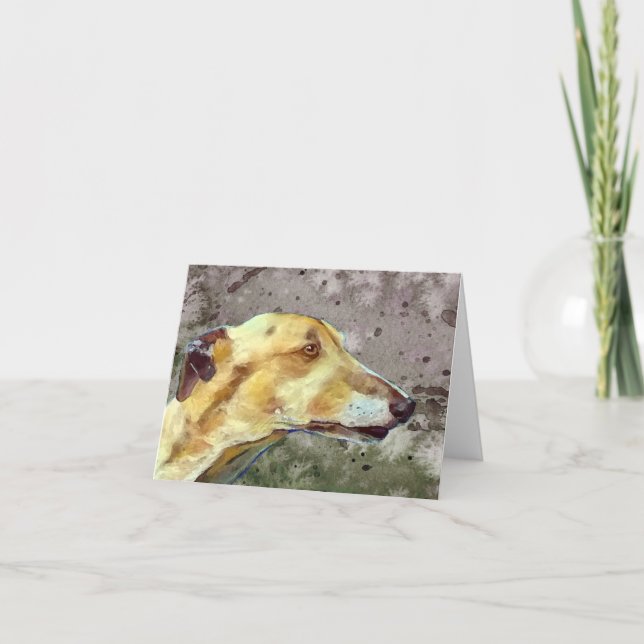 Greyhound note card (a339) (Front)