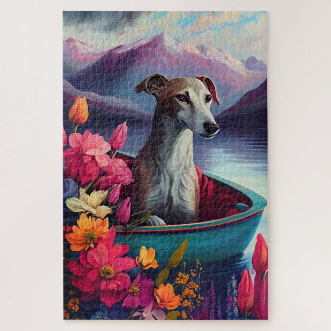 Greyhound on a Paddle: A Scenic Adventure Jigsaw Puzzle (Vertical)