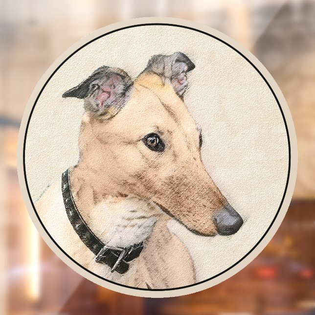 Greyhound Painting - Cute Original Dog Art (Sheet 2)