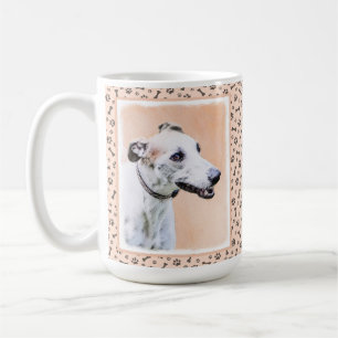 Greyhound Painting - Cute Original Dog Art Coffee Mug