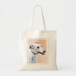 Greyhound Painting - Cute Original Dog Art Tote Bag